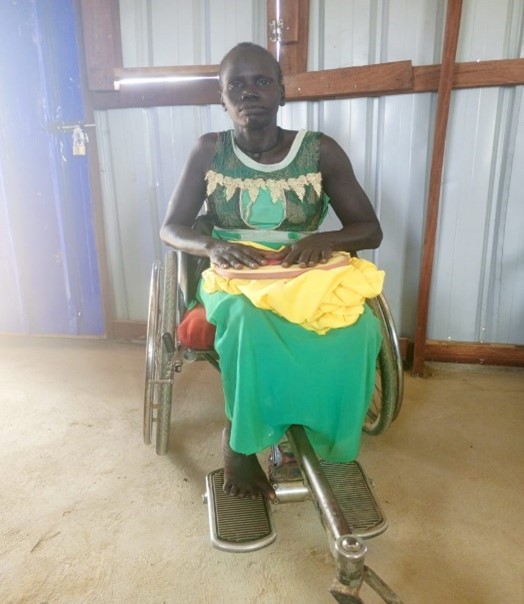 A woman living with physical impairment